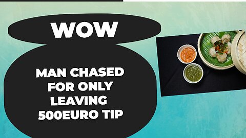 Tipping || Tipping is a custom in some countries || Man chased for Tip