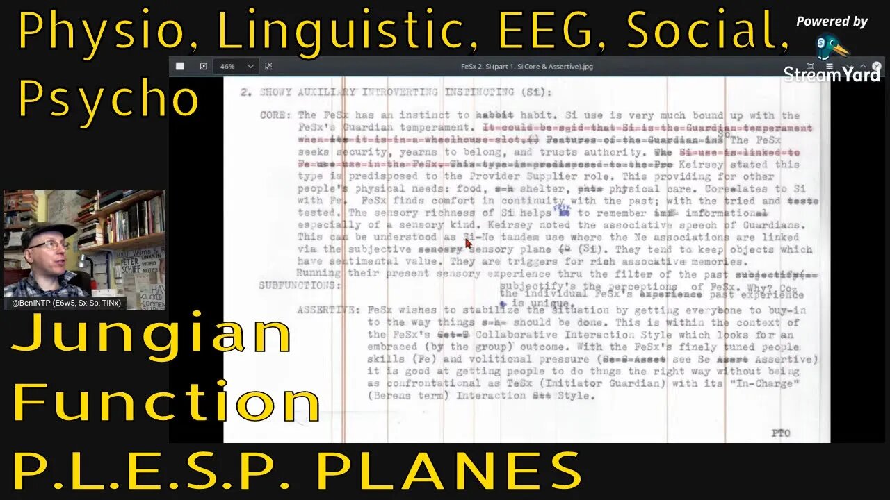 #Fe_Sx Profile Update & P.L.E.S.P. Planes of Jungian Functions [AFTER-SOCIONICS: Ep 7]