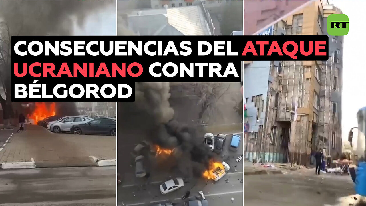 Las consecuencias del ataque ucraniano que dejó muertos y heridos en el centro de Bélgorod