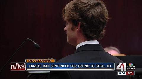 Kansas man sentenced for trying to steal jet