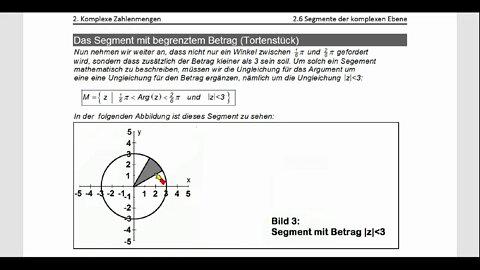 Funktionentheorie ►Komplexe Zahlenmengen ►Segmente