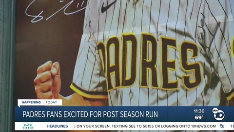 Padres fans excited for post-season run