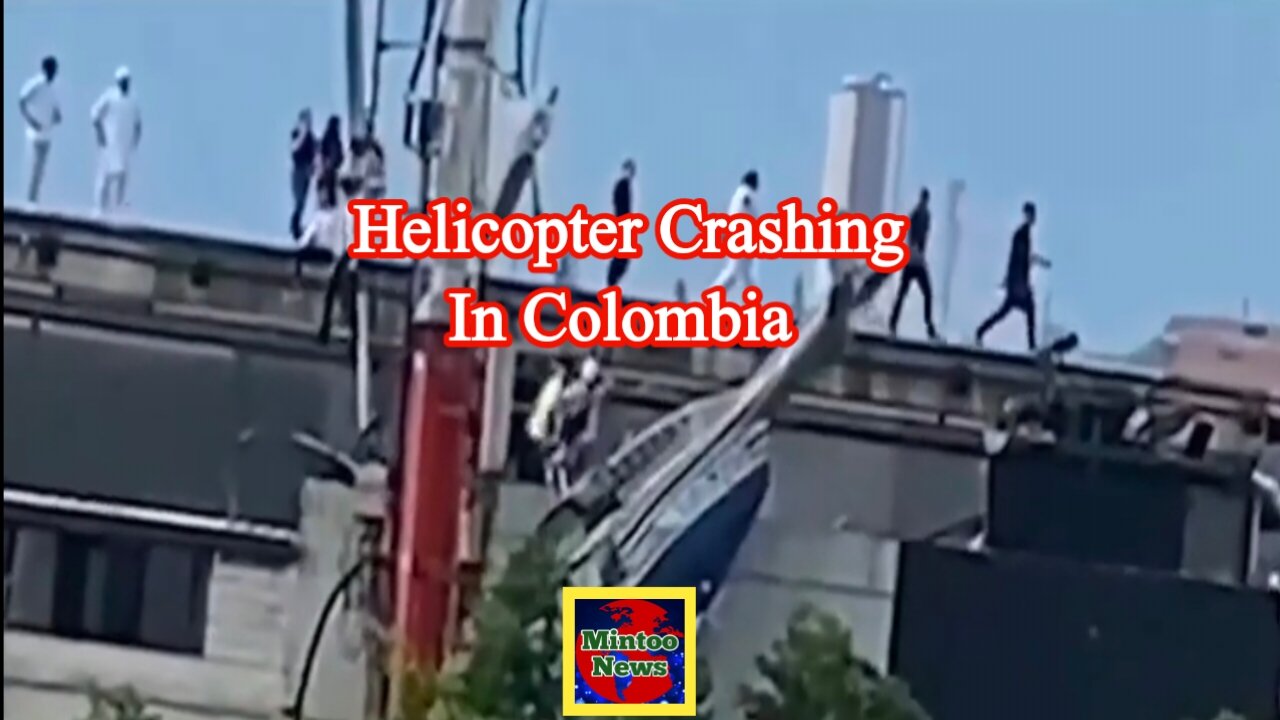 Video shows helicopter crashing in Colombia moments after take off