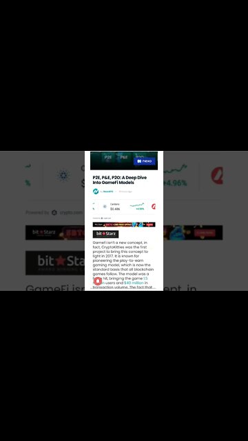 P2E, P&E, P2O: A Deep Dive Into GameFi Models #cryptomash #cryptomashnews #cryptonews #viralvideo