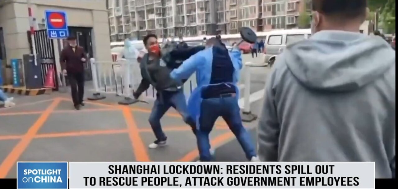 Shanghai lockdown: Residents spill out to rescue people, attack government employees