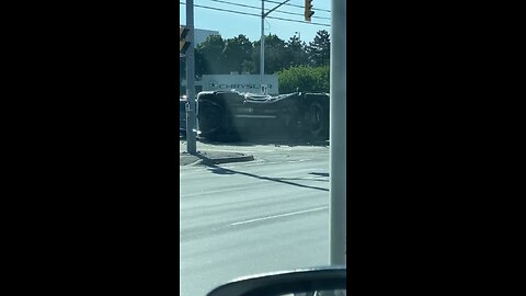 Car Rolls Over In Brampton Accident