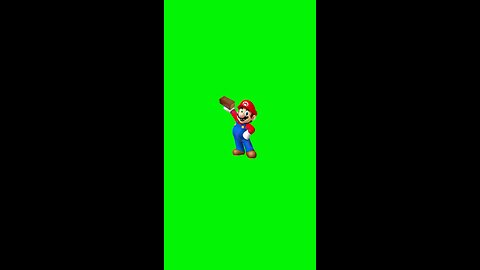 Mario Throwing a Brick | Green Screen. Original video by Trafficallity