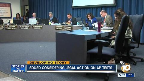 SDUSD considering legal action on Scripps Ranch AP tests