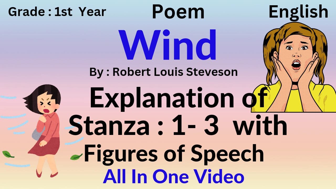 Wind poem || Robert Louis Stevenson || explanaton of all stanzas