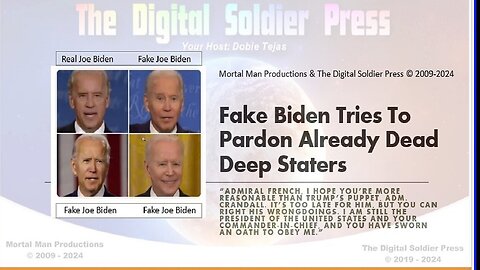 Fake Biden Tries to Pardon Already Dead Deep Staters