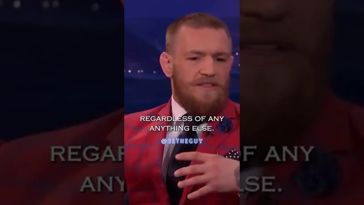 Connor McGregor talks about passion