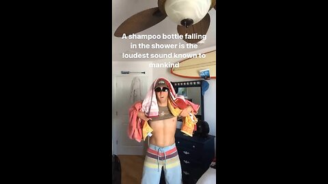 Shampoo Bottles Falling In The Shower