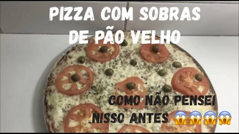 PIZZA DE PÃO VELHO - NUNCA MAIS JOGUE PÃO FORA - MASSA SUPER MACIA, A MAIS FÁCIL E RÁPIDA QUE EXISTE