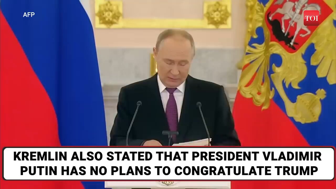 Putin's First Reaction To Trump Victory; 'Won't Congratulate...' | Watch | U.S. Election 2024