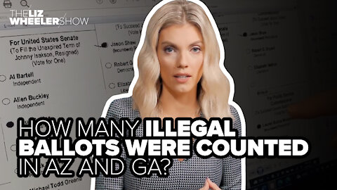 How many illegal ballots were counted in AZ and GA?