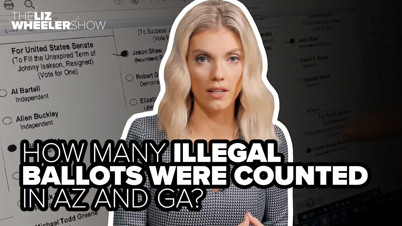 How many illegal ballots were counted in AZ and GA?