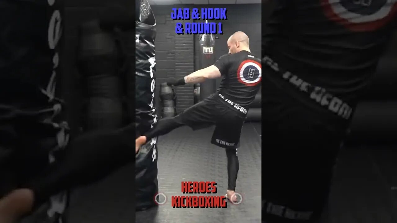 Heroes Training Center | Kickboxing & MMA "How To Double Up" Jab & Hook & Round 1 | #Shorts