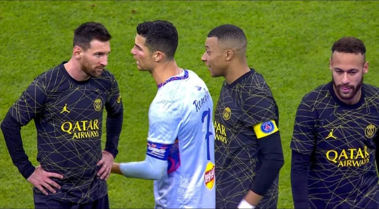 Messi , Renaldo and Neymar & Mbappe Showing their class in2023