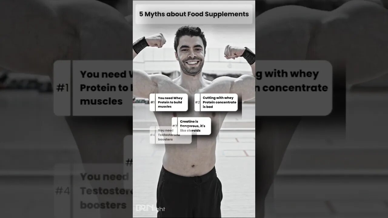 5 Myths about Food Supplements ! #supplements #wheyprotein #shorts