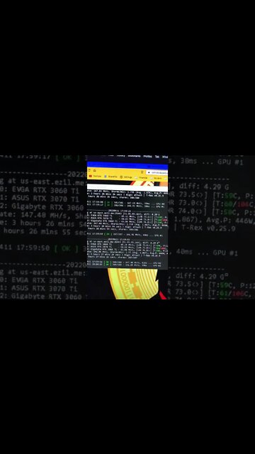 TREX Miner with 3060/3070 TI LHR Update #shorts