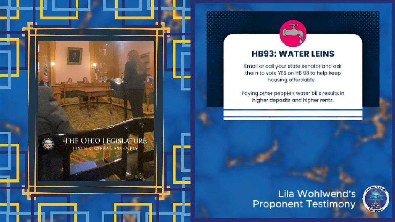 Lila Wohlwend’s Proponent Testimony: Why Ohio Needs House Bill 93