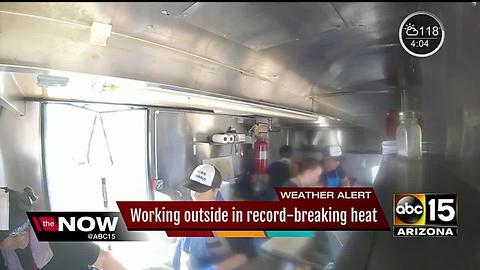 With Arizona heat rising, what it's like for outside workers