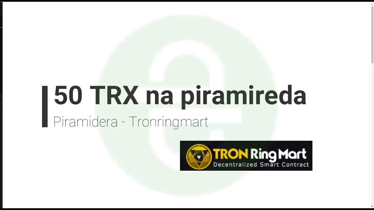 Piramidera - Entra com 50 TRX - Acho que está valendo a pena