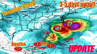 Storm Agatha Soon To Be Storm Alex, More Tornadoes Today! - The WeatherMan Plus Weather Channel