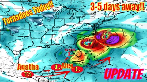 Storm Agatha Soon To Be Storm Alex, More Tornadoes Today! - The WeatherMan Plus Weather Channel