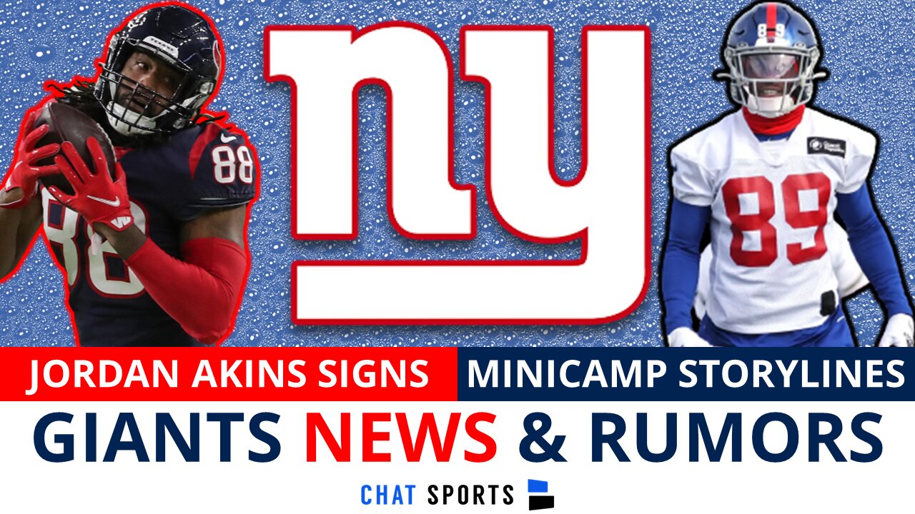 Giants SIGN Jordan Akins + NY Giants News & Rumors On Kadarius Toney, James Bradberry & Joe Schoen