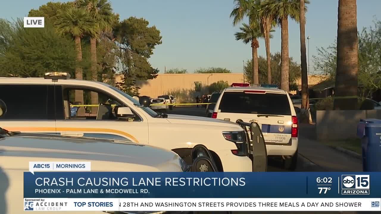 Apparent theft leads to shooting and crash in Phoenix, police say