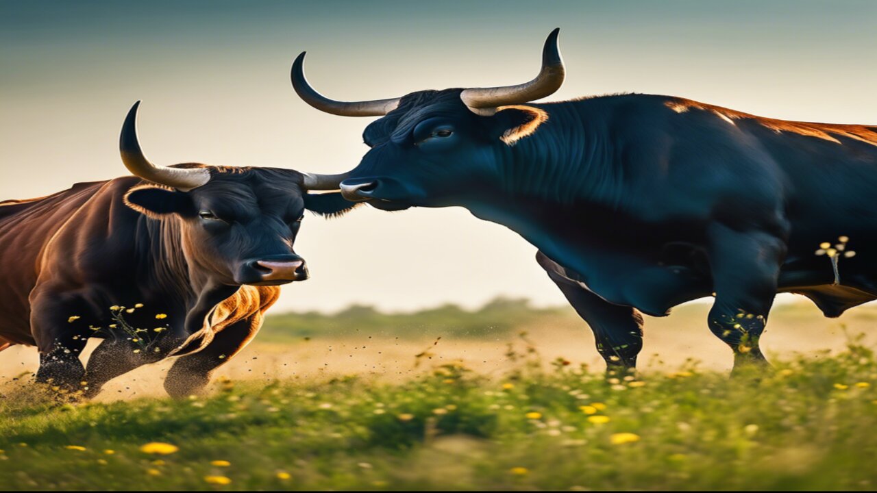 Rumble in the Pasture: A Bull's Duel