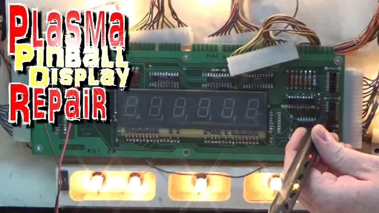 How To Test & Repair Williams System 3-7 Plasma Display Boards - 1977 Lucky Seven Pinball Machine