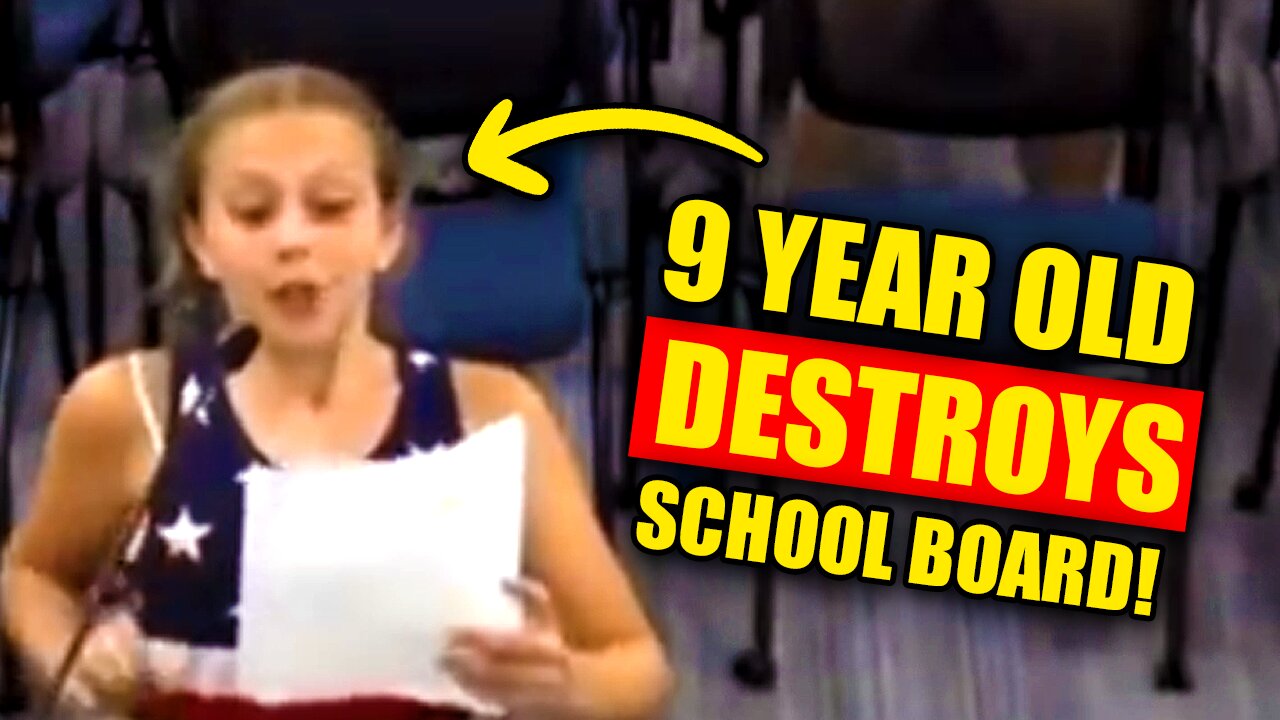 9 Year Old Girl Leaves Woke School Board Speechless!!!