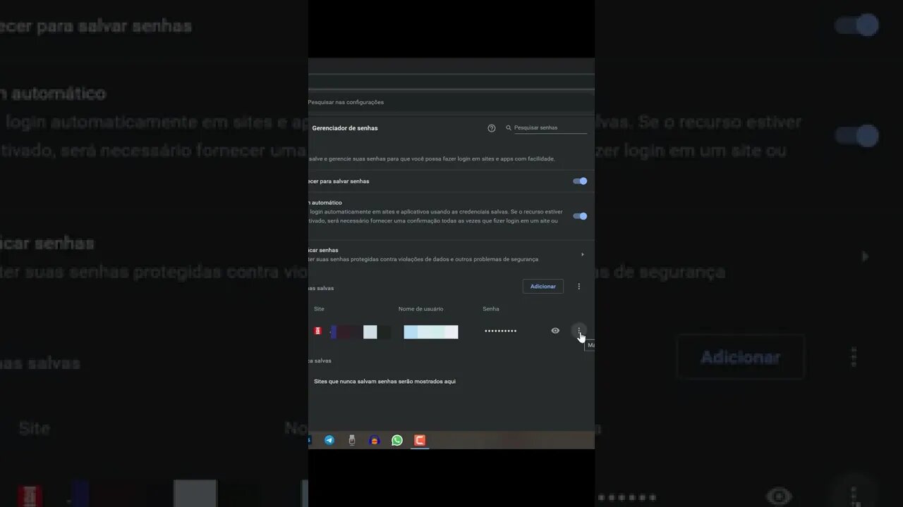 Como ver as SENHAS SALVAS no Google Chrome do PC #shorts