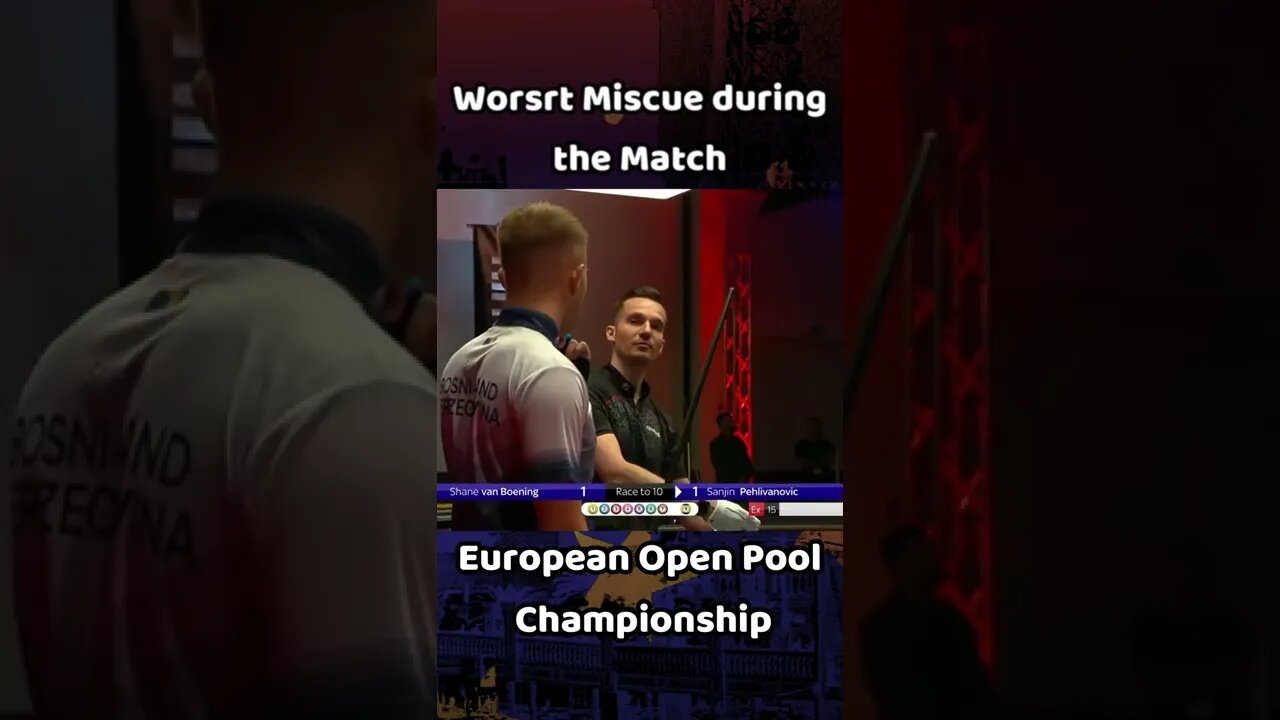 WORST Miscue in European Open Pool 2022