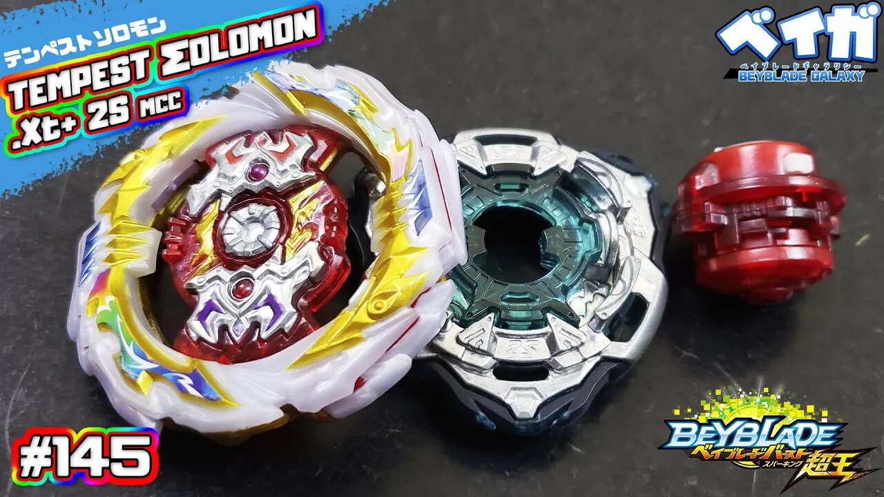 Testando combo 145 - TEMPEST ΣOLOMON .Xt+ 2S MCC vs 3 combos - Beyblade Burst ベイブレードバースト