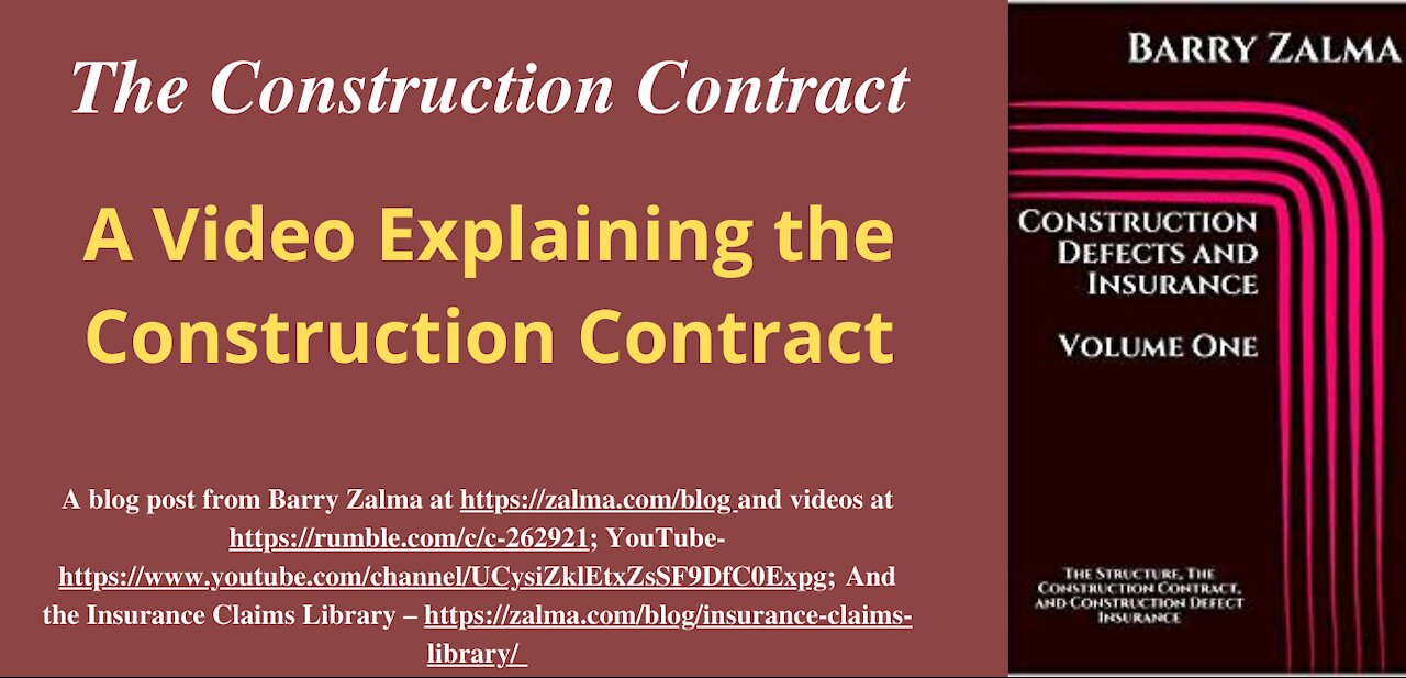 The Construction Contract