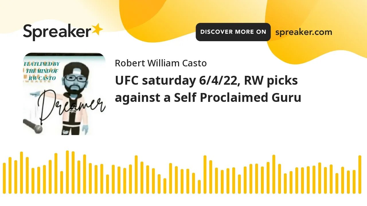 UFC saturday 6/4/22, RW picks against a Self Proclaimed Guru