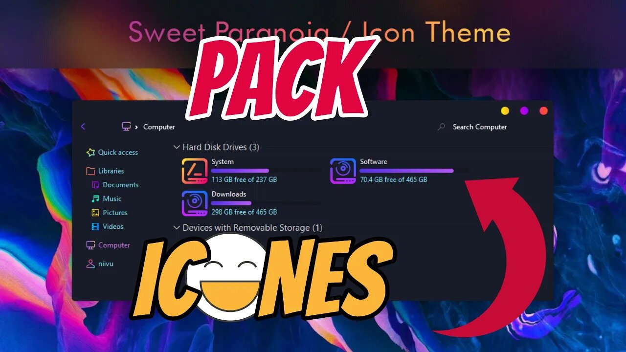 🚀SEU WINDOWS VAI FICAR LINDO COM ESSE PACK , FUNCIONA NO 7 ,8 ,10⚡