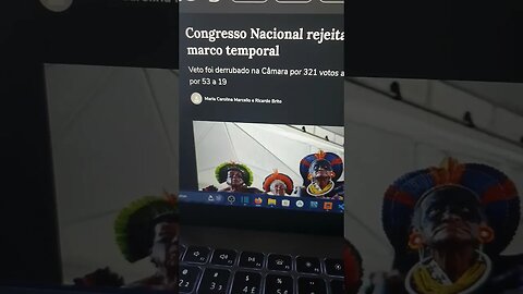 congresso nacional rejeita veto presidencial ao Marco temporal ... marco temporal continua valendo!!