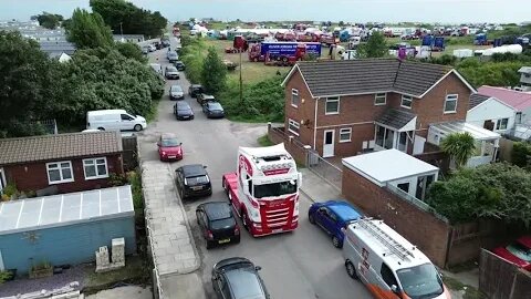 Gavin Griffiths Group Leaving Porthcawl Truck Show - Welsh Drones Trucking #scania #v8 #scaniapower