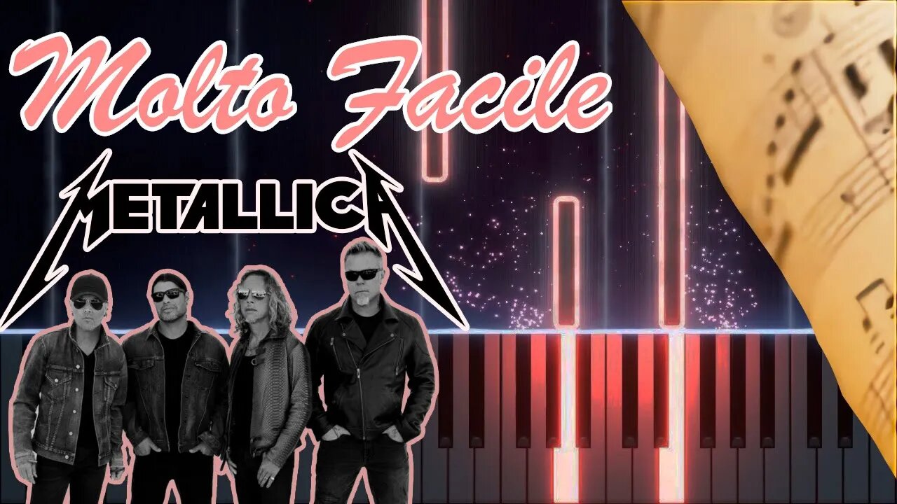 METALLICA NOTHIN ELSE MATTERS PIANO TUTORIAL MOLTO FACILE + SPARTITO GRATIS