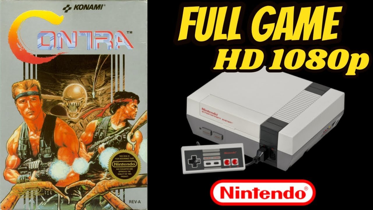 Contra (NES) Longplay/Walkthrough NO COMMENTARY HD 1080p