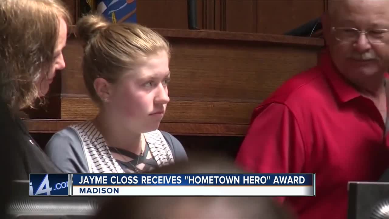 Kidnapping victim Jayme Closs honored by Wisconsin Assembly