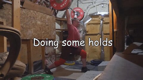 Weightlifting Training - Doing some holds