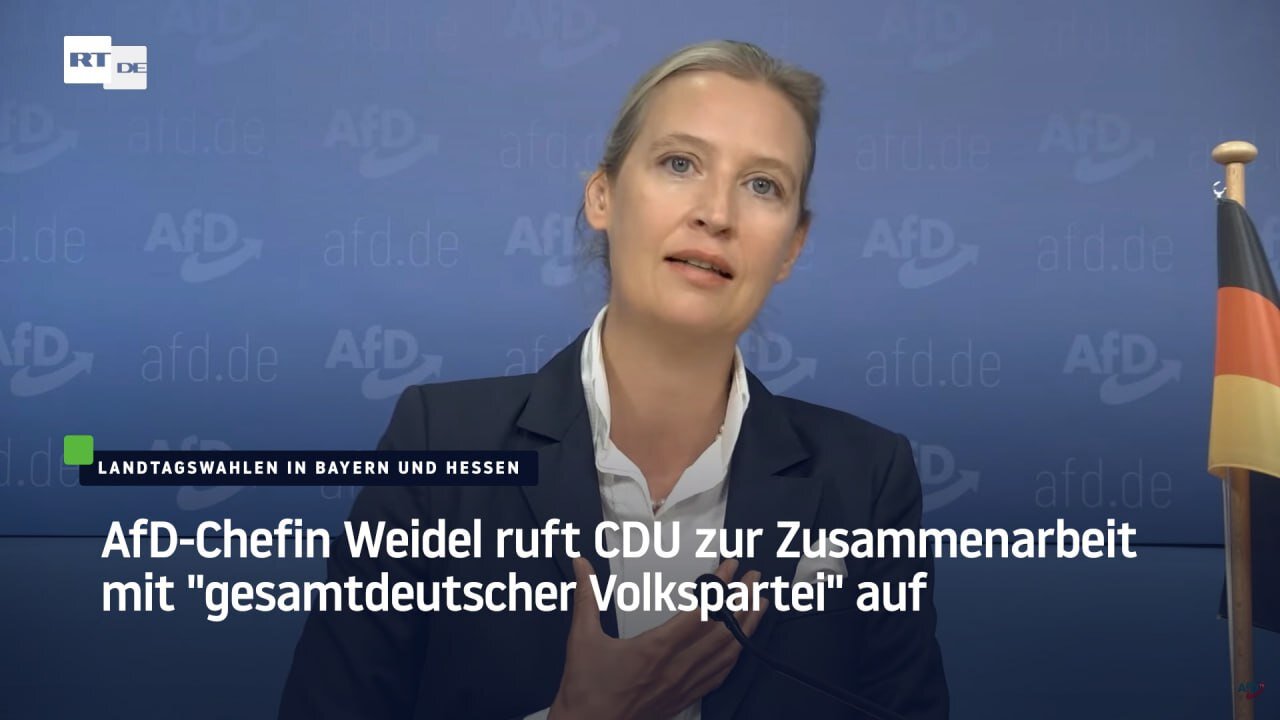 Weidel nach "Doppelwumms" in Bayern und Hessen: "Die AfD ist kein Ostphänomen mehr"
