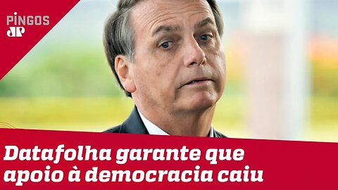Datafolha garante que apoio à democracia caiu