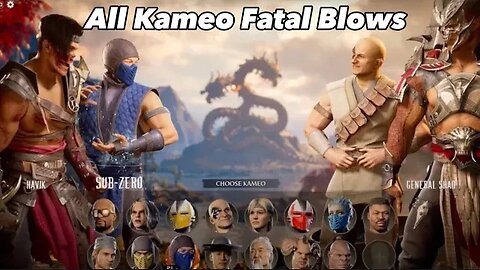 Mortal Kombat 1 All Kameo Fatal Blows