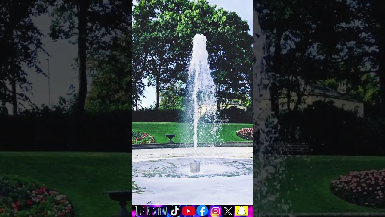 Beautiful Water Fountain In The Park